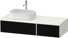Duravit Waschtischunterschrank Zencha Wandhängend Weiß Matt B/T/H: 130 x 55 x 28,1 cm - Bild 1