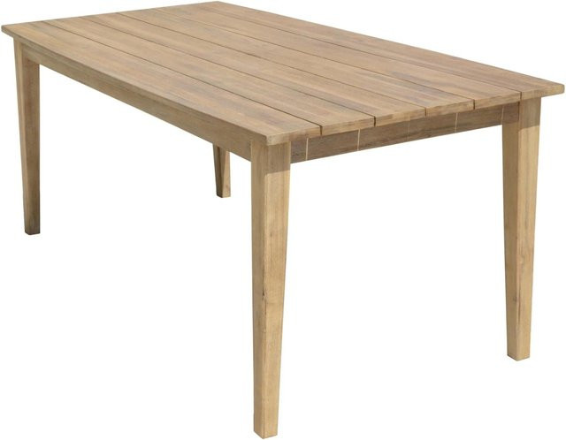 DELUKE Gartentisch MADRID aus Akazie in Braun, wetterfester Terrassentisch für den Außenbereich, B/T/H: 180 x 90 x 75 cm - Bild 1