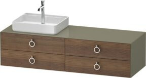 Duravit Waschtischunterschrank White Tulip in White, Breite: 160 cm, Tiefe: 55 cm, Höhe: 40,8 cm - Bild 1