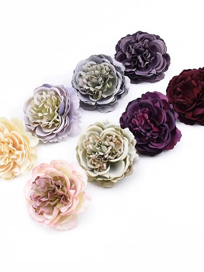 10 oder 20 Stück künstliche Pfingstrosen aus Seide in Multicolor von smr für Hochzeiten, Partys und zur Dekoration von Vasen oder Kränzen - Bild 5