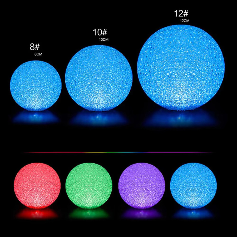 FPOO Kristallkugel LED Nachtlicht mit Farbwechsel zur Dekoration, Multicolour - Bild 5