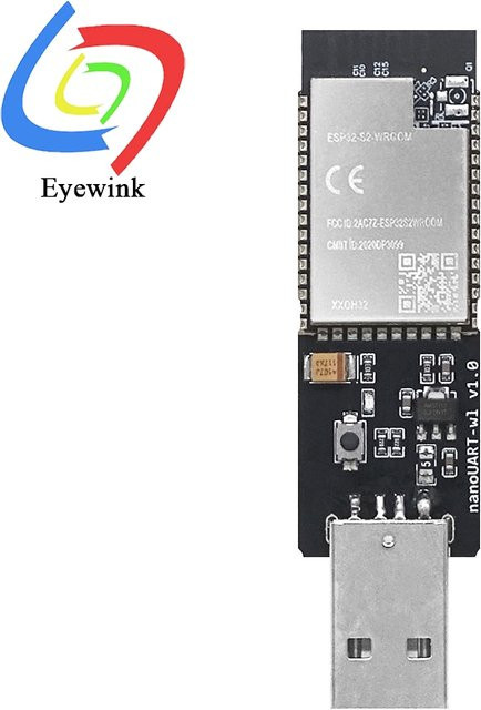EYEWINK ESP32-S2-WROOM Entwicklungsboard mit 4 MB Flash und USB-C Anschluss in Schwarz - Bild 1