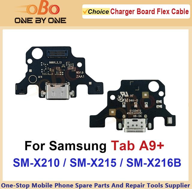 Samsung USB-Ladeanschluss-Flexkabel in Schwarz für Galaxy Tab A9+ SM-X210 X215 X216 Reparaturteil - Bild 1