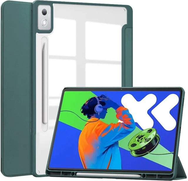 Smart Case für Lenovo Xiaoxin Pad Pro 12.7 2025 Faltbare Standhülle aus Acryl in Pink für Idea Tab Pro TB373FU/TB375FC 12,7 Zoll - Bild 1