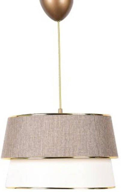 Opviq Pendelleuchte beige, B/H/T: 30 x 75 x 30 cm, E27, 1 Leuchtmittel - Bild 1