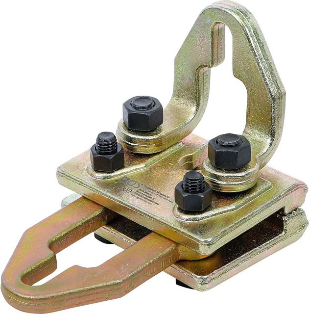 BGS Karosserie-Richtklemme 120 mm mit zwei Zugrichtungen bis 5 t und seitlich 3 t in Gold - Bild 2