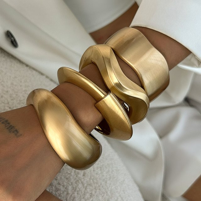 SHIXIN Armreifen, Gold, Vintage, Unisex - Bild 1