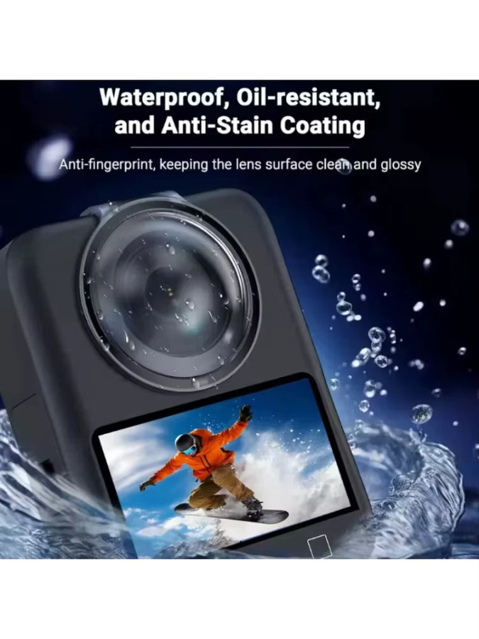 DJI OSMO 360 Panorama-Kamera-Schutzglas, hochauflösendes und verschleißfestes optisches UV-Filterobjektiv in Transparent - Bild 4