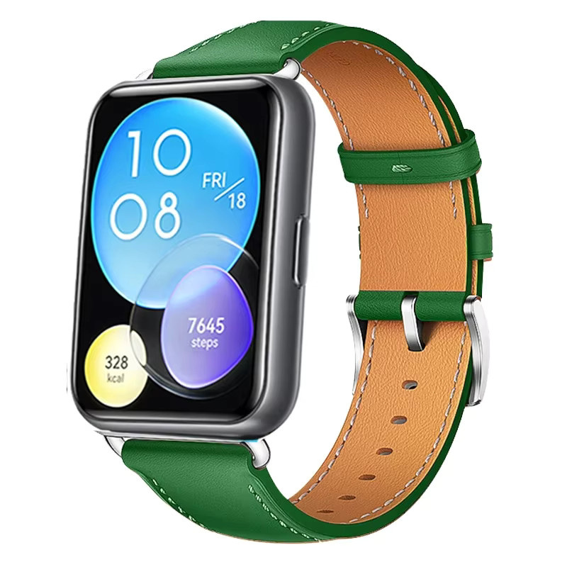 Uhrenarmband Leder, Huawei Fit 2, Unisex, Vintage - Bild 1