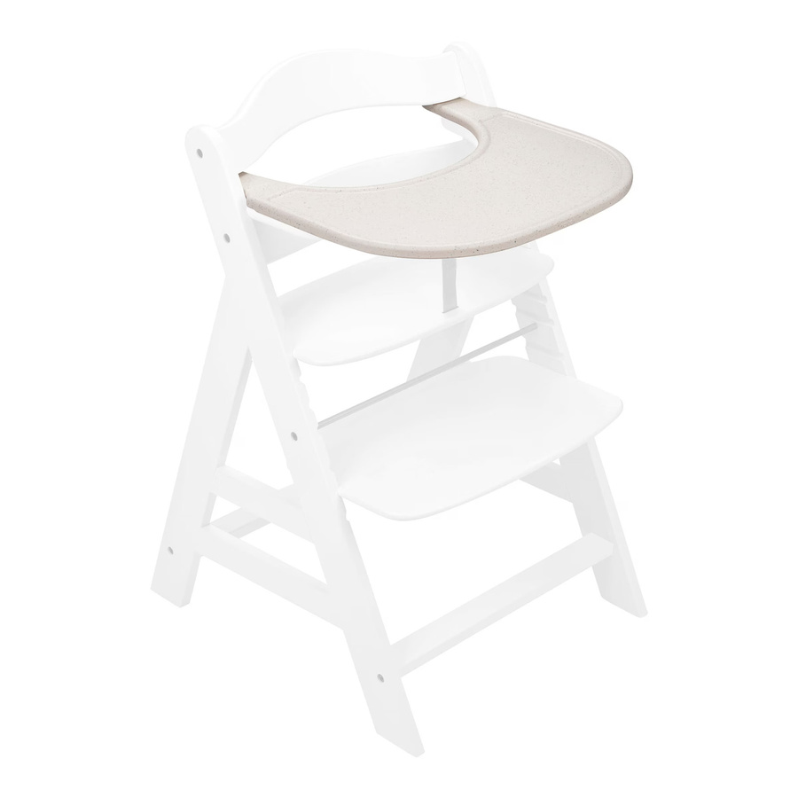 Hauck Hochstuhltisch Alpha Click Tray in Beige aus Kunststoff - Bild 1