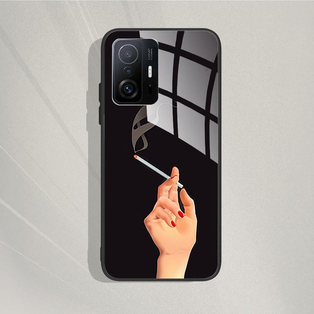 Xiaomi 11T Pro und 11T Handyhülle aus gehärtetem Glas in Schwarz - Bild 1