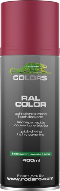 COLORS Sprühlack Rubinrot RAL 3003 Seidenmatt 400ml für Holz und wetterfeste Oberflächen - Bild 1