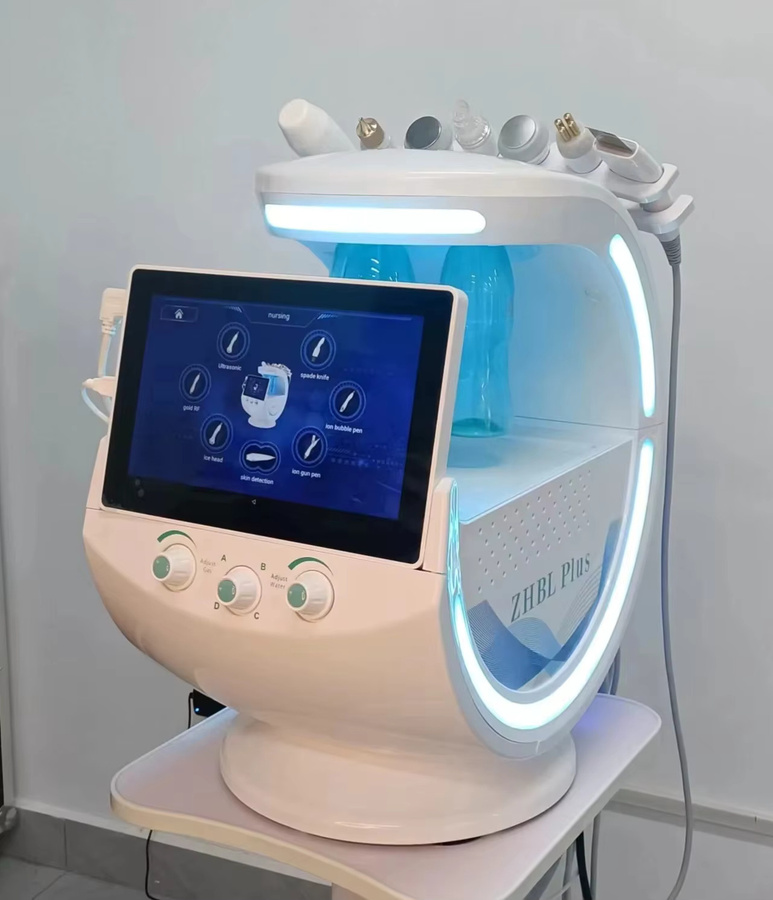 Hydrofacial 7-in-1 Gesichtsbehandlungsgerät, blau-weiß, Unisex - Bild 2