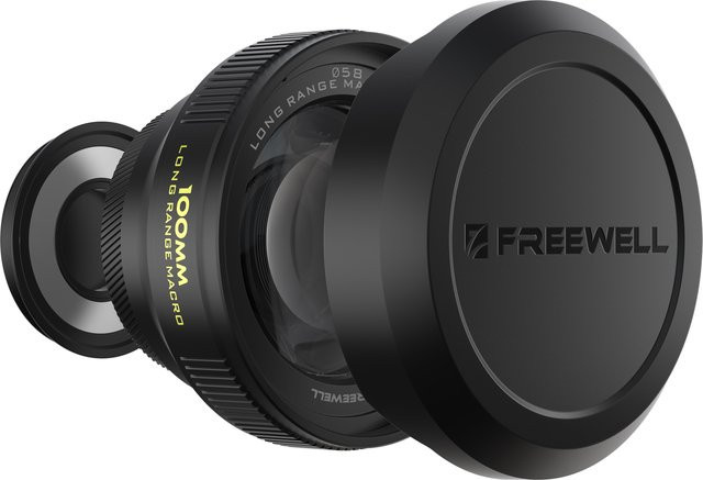 Freewell 100-mm-Makroobjektiv mit 3,4-facher Vergrößerung und 17-mm-Anschluss für Smartphone-Hüllen, Schwarz - Bild 1