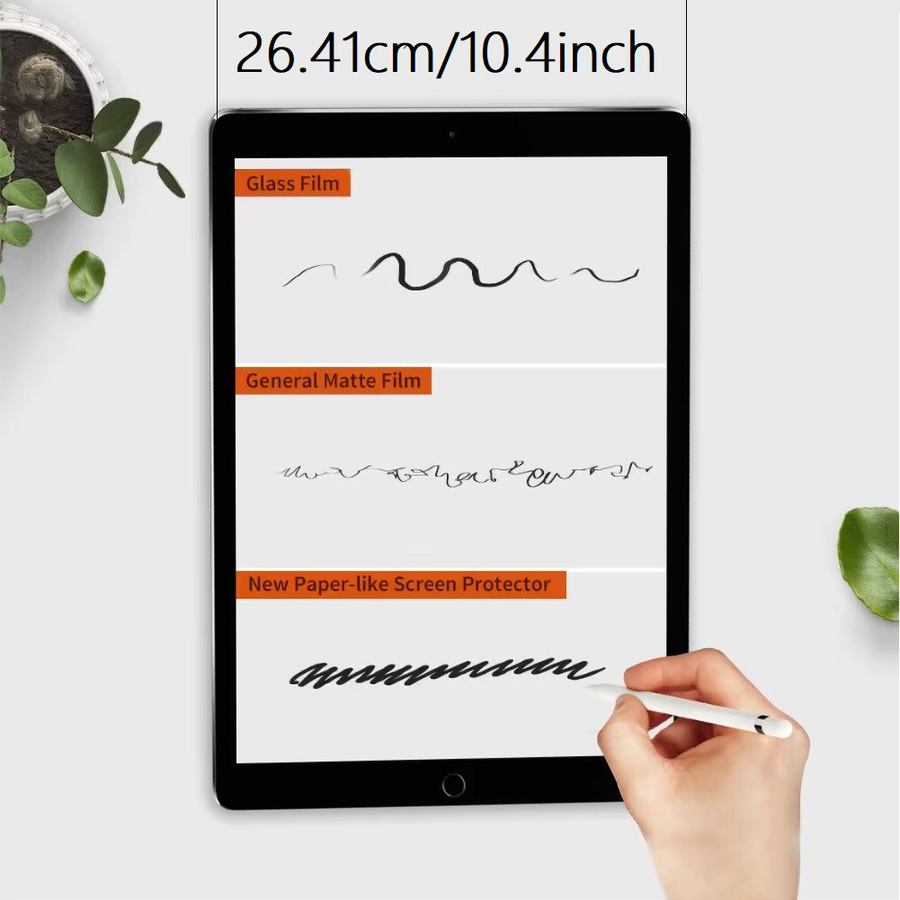2er-Pack Matte PET-Displayschutzfolie im Papiergefühl für Apple iPad Pro 12,9 Zoll, Transparent - Bild 2