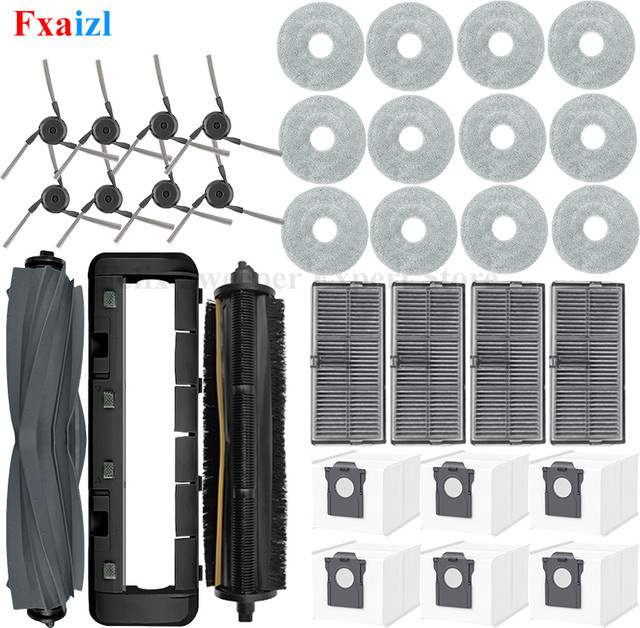 Mova P50 Pro Ultra / P50 Ultra / P10 Pro Ultra Roboter-Staubsauger Zubehör Set mit Tricut-Bürste, Mopptuch und Staubbeutelfiltern von Fxaizl - Bild 1