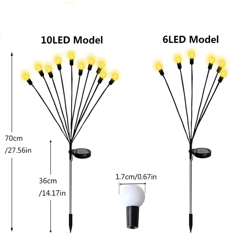 Topdii LED Solar String Fairy Lights Schwarz für Garten und Terrasse - Bild 2