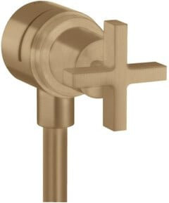 Hansgrohe Axor Citterio Absperrventil mit Rückflussverhinderer und Kreuzgriff in Brushed Bronze - Bild 1