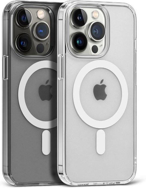 Magnetische MagSafe Clear Hülle für Apple iPhone kompatibel mit Wireless Charging, transparent - Bild 1