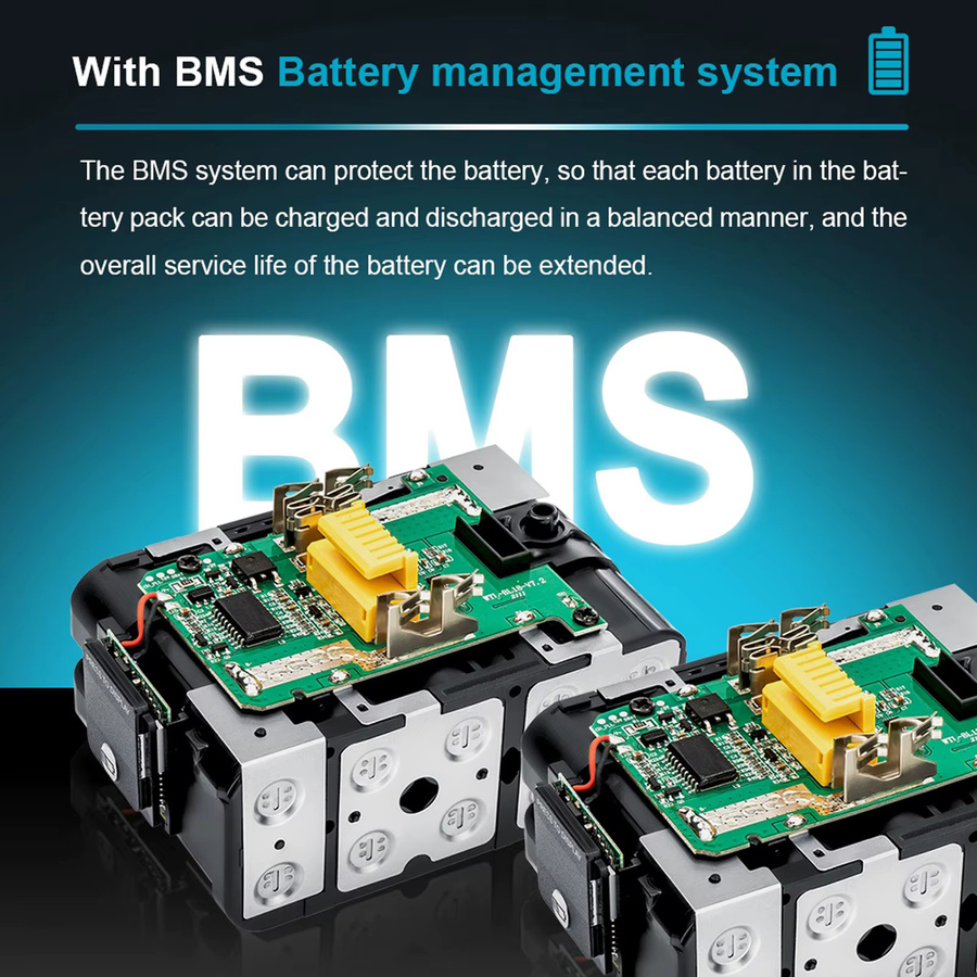 Makita BL1820B 18V Lithium-Ionen-Akku in Schwarz für Elektrowerkzeuge - Bild 2