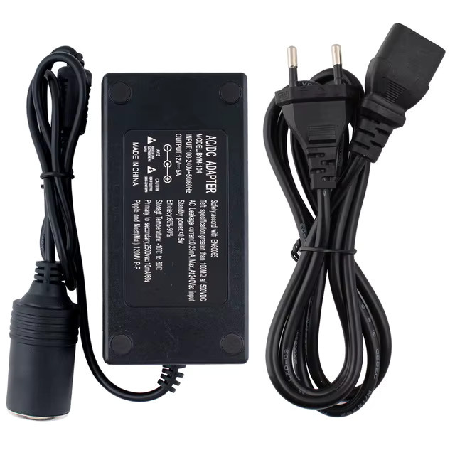 AEVYVKV Netzteil Konverter von 220V AC auf 12V DC für Auto-Zigarettenanzünder in Schwarz - Bild 4