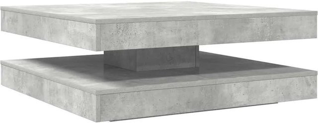 vidaXL Couchtisch modern in Grau mit drehbarer Platte, B/T/H: 90 x 90 x 34,5 cm - Bild 1