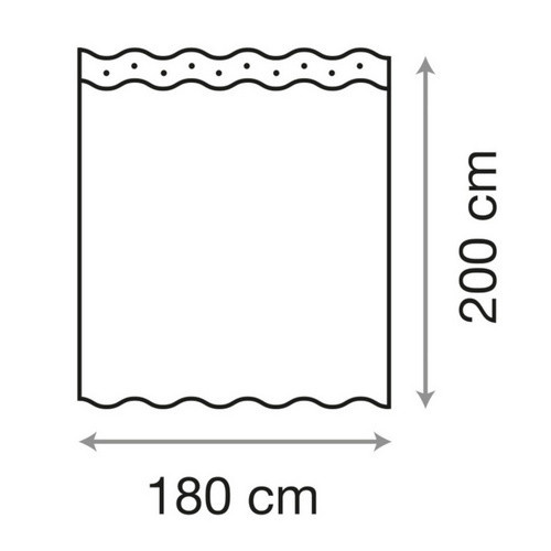 Sanilo Duschvorhang Granit in Schwarz, B: 180 cm, H: 200 cm - Bild 2
