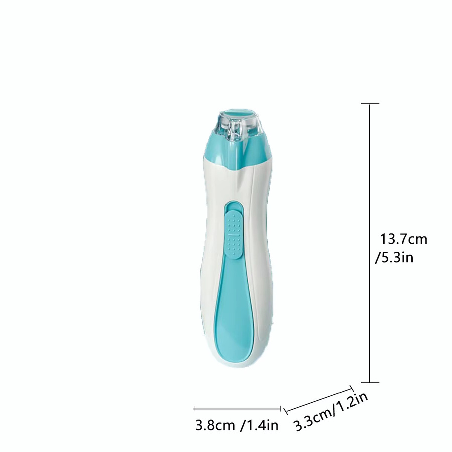 SLAIXIU Elektrischer Baby-Nagelschleifer in Blau, wiederaufladbar und leise, sicher für Neugeborene und Kleinkinder - Bild 3