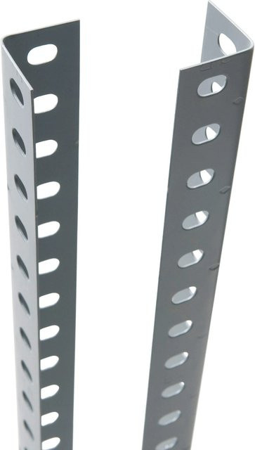 AR Shelving Winkelprofil Baukasten-Schraubsystem aus Metall in Grau, Breite: 150 cm - Bild 1