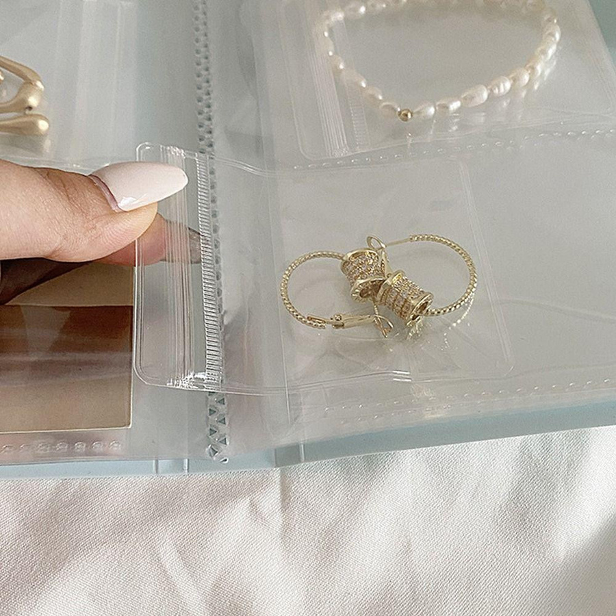 Schmuckaufbewahrung Organizer mit 120 Slots in Violett für Halsketten, Armbänder und Ringe - Bild 2