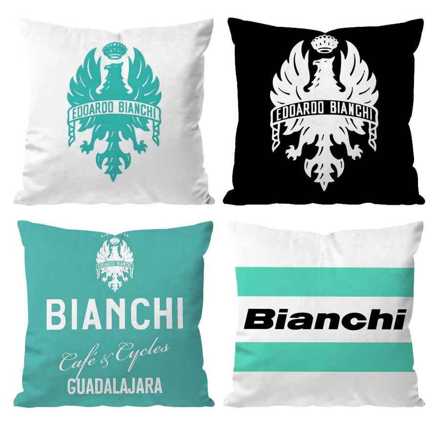 B-Bianchi Luxus-Kissenbezug mit Logo in Black1 für Sofa und Wohnzimmer - Bild 2