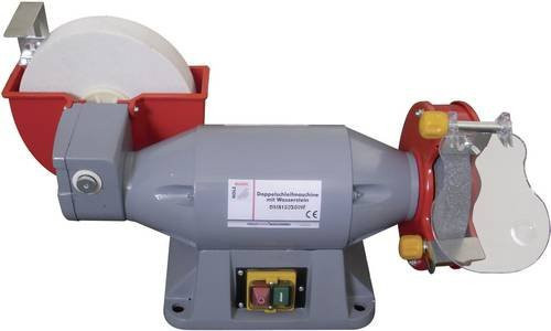 Holzmann Doppelschleifer DSM150200W_230V in Rot mit 520W Leistung und Schleifscheibendurchmessern von 150 mm und 200 mm - Bild 1