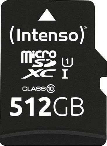 Intenso microSDXC Performance Speicherkarte UHS-I, 512 GB, Schwarz - Bild 1