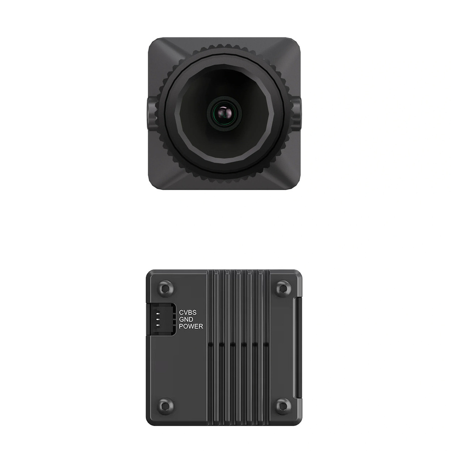 Caddx Infra V2 Analog-Nachtkamera mit AI-Bildverbesserung, Super WDR, 1500TVL und 131,6 Grad FOV in Schwarz - Bild 3