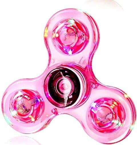 Cool Studio Fidget Spinner Kristall leuchtende LED-Licht pink - Bild 1