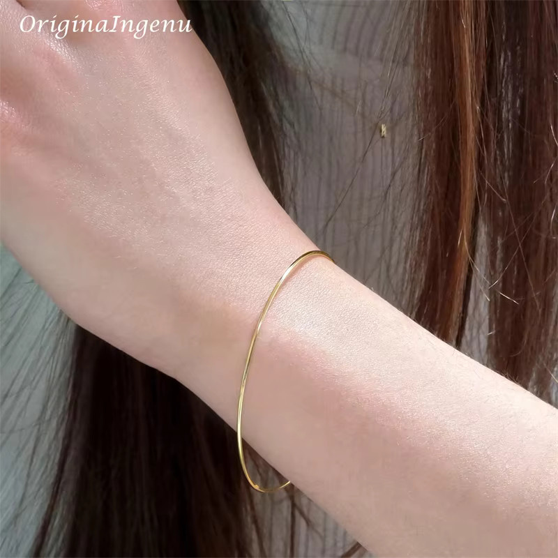 OriginaIngenu Armreif, 14K Gold gefüllt, Klassisch, Unisex - Bild 3