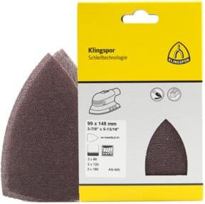 Klingspor AN 400 Gitterbügeleisen Set, braun, B: 9,9 cm, H: 14,8 cm, T: 9,9 cm - Bild 1