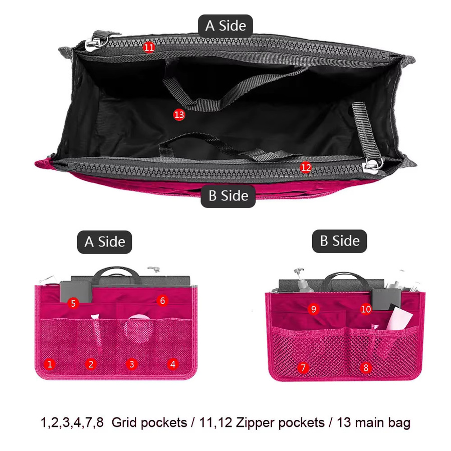 Willstar Kosmetik Organizer Tasche, Nylon, Damen - Bild 3