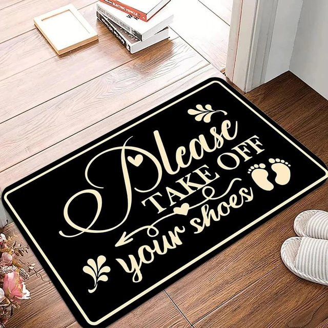 Schmutzabweisende Fußmatte Lodestar mit Türkkopf-Design in Schwarz und Türkis, Maschinenwaschbare Willkommensmatte für Außen und Innen, B/B: 30 x 50 cm - Bild 1