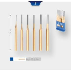 Brilliant Tools Splintentreiber und Durchtreiber-Satz aus Stahl, 6-teilig, multicolor - Bild 2