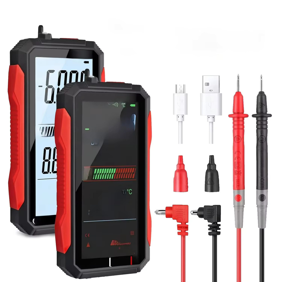 TOOLTOP Digital Multimeter FS899C mit 4,8 Zoll großem LCD-Bildschirm, NCV-Funktion und Lithium-Batterie, Schwarz - Bild 5