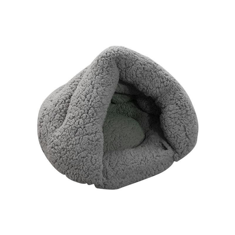 Haustiermatte aus Baumwolle und Samt als bequemes Katzenbett und Hundehütte für kleine und mittelgroße Tiere, B/T/H: 45 x 40 x 28 cm - Bild 2