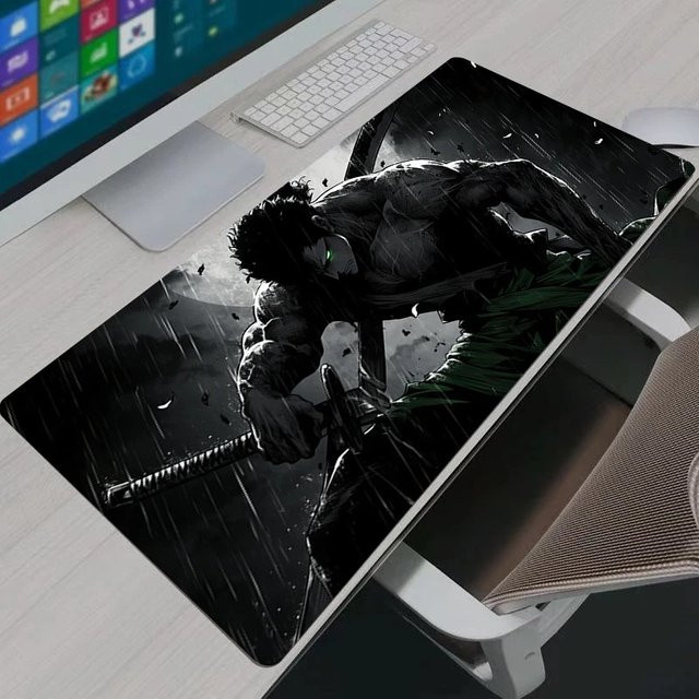Bandai One Piece Zoro Gaming-Mauspad XXL in Multicolour mit HD-Druck und rutschfester Unterseite - Bild 1