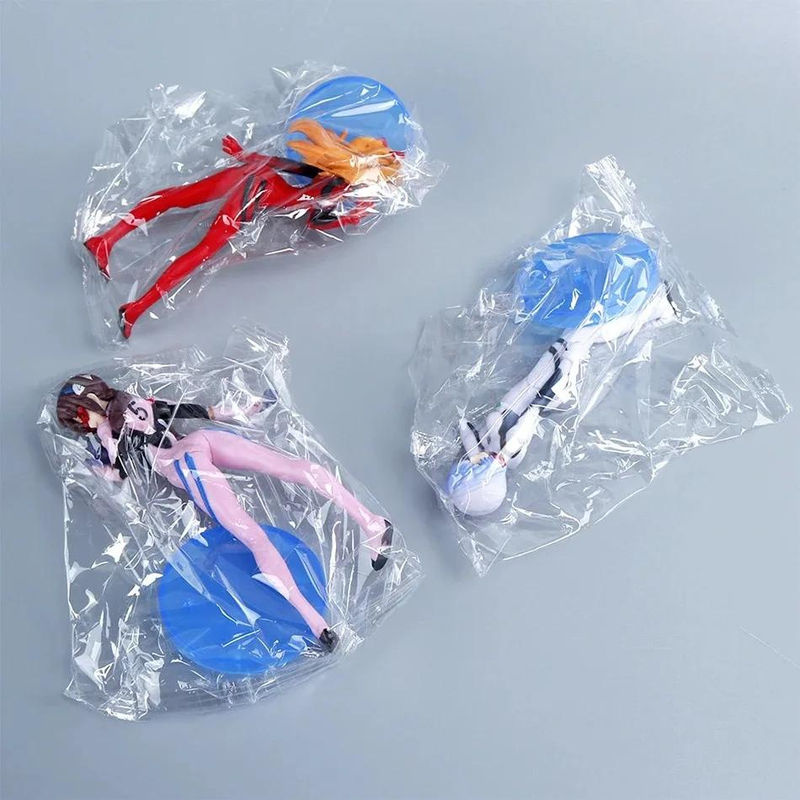 3er-Set Neon Genesis Evangelion Anime Figuren von Fashnics mit Eva Ayanami Rei, Asuka Langley Soryu und Makinami aus PVC in Multicolor - Bild 2