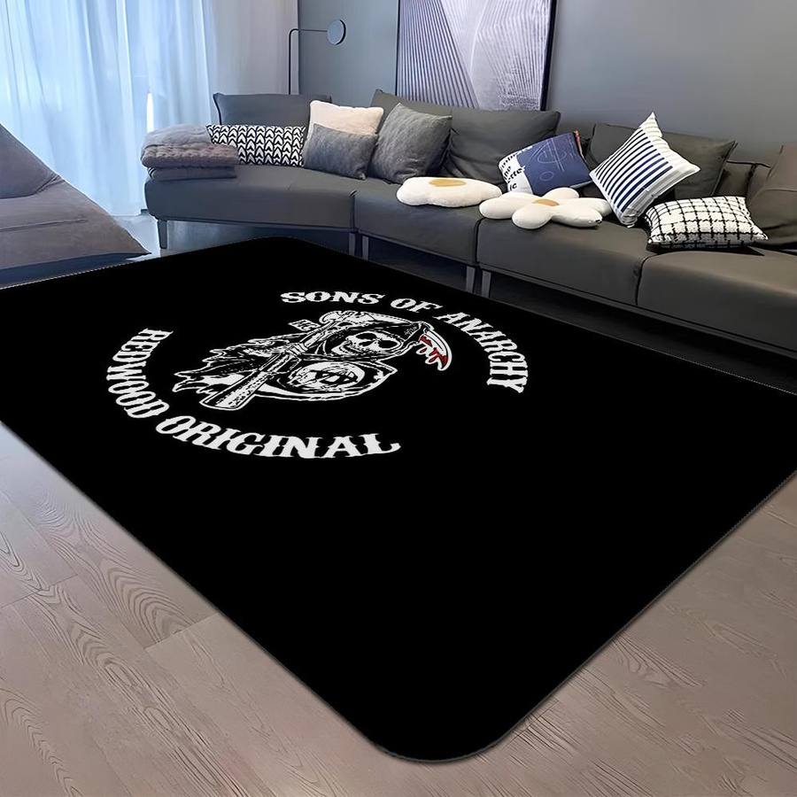 Sons Of Anarchy Fußmatte rutschfest und wasserabsorbierend, Farbe: Schwarz, B/T: 60 x 40 cm - Bild 1