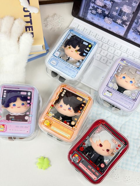 Anime Love and Deepspace Aufbewahrungstasche aus PVC für Caleb, Sylus, Xavier, Zayne und Rafayel, Dekorative Display-Tasche in Multicolour - Bild 1