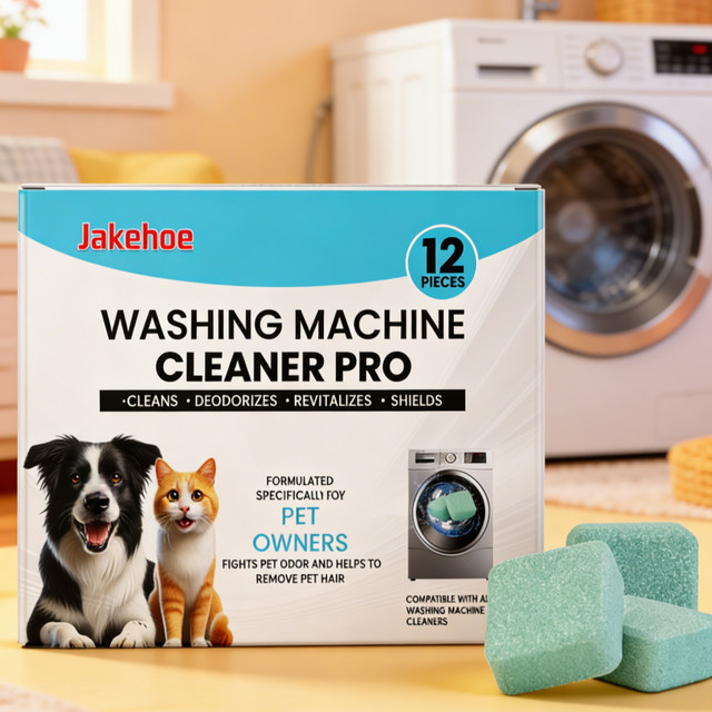 JAKEHOE Waschmaschinen-Reinigungstabletten zur Fleckentfernung und Trommelreinigung für alle Modelle - Bild 1