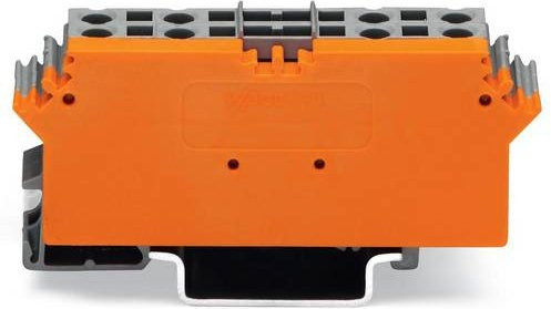 WAGO 280-762 Basisklemmenblock mit Zugfeder in Grau und Orange - Bild 1