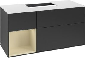 V&B Waschtischunterschrank Finion in Blau lackiert, Breite: 120 cm, Tiefe: 50,1 cm, Höhe: 50,1 cm - Bild 1