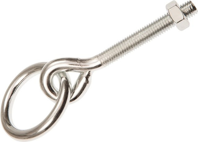 Conacord Ösenschraube mit Ring aus Edelstahl in Silber, Durchmesser: 12 mm, Länge: 160 mm - Bild 1
